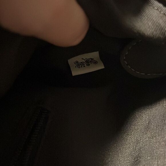 Coach Brown & Tan Logo Shoulder Purse - Picture 8 of 11